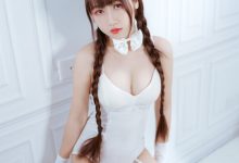 不呆猫 NO.001 - 白色兔女郎[28P／56.4MB]-美图岛