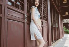 SSA丝社 No.111 丽萍 烈日下的清新旗袍-美图岛