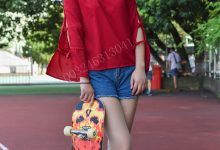 大生模拍 No.043 悦悦 穿着丝袜玩滑板 [45P-159MB]-美图岛