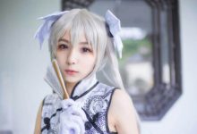 白丝旗袍美女尤物cos春日野穹福利写真图片-美图岛