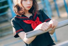 [Cosplay]疯猫ss – 室外JK [18P]-美图岛
