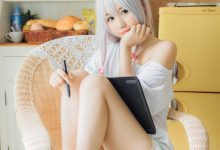 日系校园动漫美女和泉纱雾cos长腿巨乳诱惑写真-美图岛