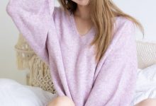 黑川 NO.031 紫色毛衣 [14P-134MB]-美图岛