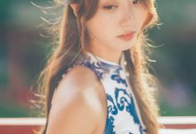 黑川 NO.056 青花旗袍[33P-318MB]-美图岛