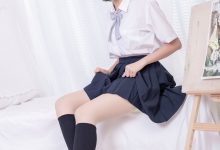 [SSA丝社]超清写真 NO.181 小佩 酒窝少女JK制服肉丝黑袜穿搭示范[135P-1.44GB]-美图岛