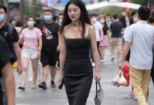 都市丽人漂亮的黑色吊带连体包臀长裙美女【55P-1.83G】-美图岛