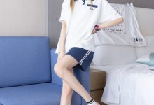 [BoBoSocks袜啵啵]NO.250 稚予-板鞋、皮鞋、白棉袜、灰棉袜[145P+1V／6.12GB]-美图岛