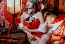 二佐Nisa - NO.151 碧蓝柴郡旗袍 [32P-591MB]-美图岛