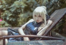 腐团儿 NO.002 黑saber泳装_第二弹阿尔托莉雅alter [12P-115MB]-美图岛