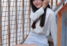 [IESS异思趣向] 2024.11.08 丝享家 1893 婉萍《蓝色短裙（上）》[80P-90MB]-美图岛