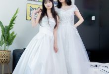 [BoBoSocks袜啵啵]NO.510 小甜豆&甜甜圈-两双高跟鞋、薄肉丝、薄白丝、婚纱主题、互相帮对方腿脚涂抹[172P+1V／7.02GB]-美图岛