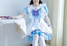 物恋传媒 NO.2359 恬恬-女仆装、平底鞋、厚白丝、老头乐挠脚剧情（盲盒1）[155P-1V-3.42G]-美图岛