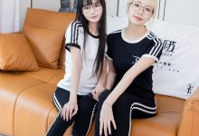 BoBoSocks袜啵啵 No.555 小甜豆甜甜圈-板鞋、运动鞋、白棉袜、裸足、互相用手和羽毛挠脚剧情[154P-1V-7.18G]-美图岛