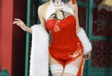 51酱-碧蓝航线-柴郡新春旗袍[12P-54.5MB]-美图岛