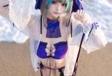 九柒喵 –  碧蓝航线-柴郡泳装[26P-193.9M]-美图岛