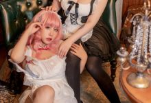 皮皮奶可可爱了啦&喵零 –   双人女仆 [24P-331MB]-美图岛